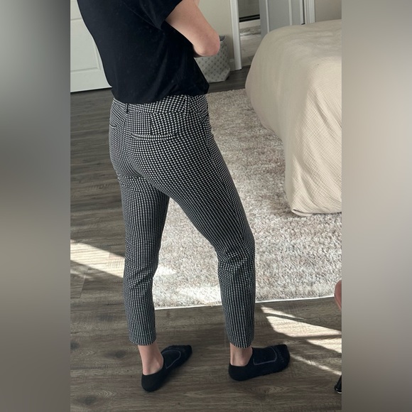 Old Navy Pixie Mid-rise Cropped Pant Houndstooth Work Dress Pant - Picture 3 of 9